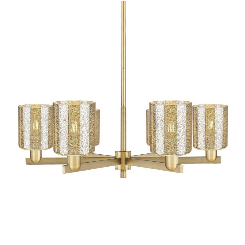 Innovations Lighting 716-6CR-11-35 Cobbleskill Chandelier Cobbleskill - Brushed Brass / Mercury