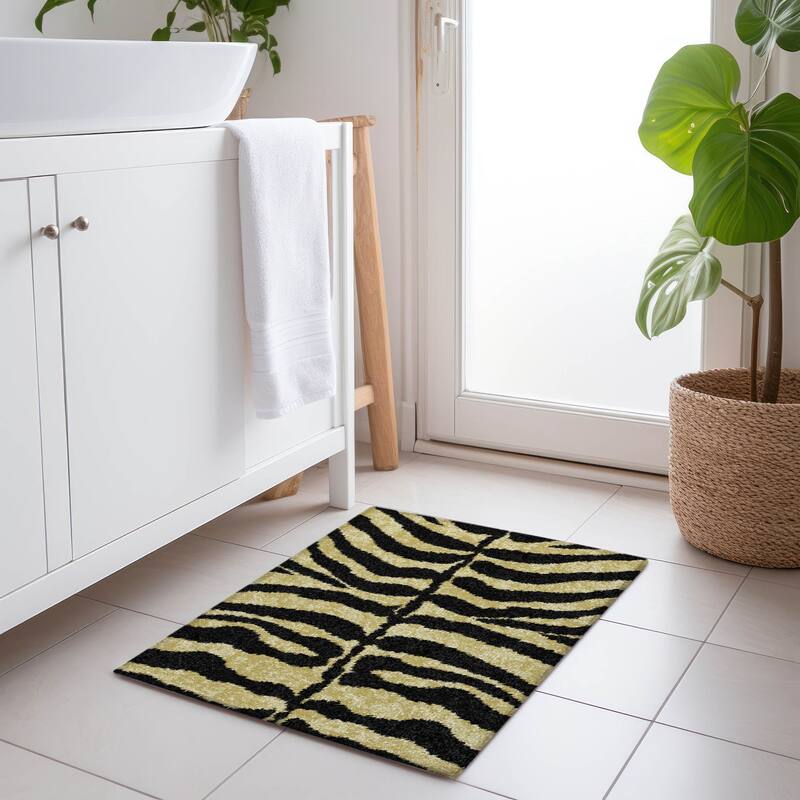Premium Washable Super Soft Animal Print Mayfield Rug - Gilded - 1' 8" x 2' 6" - Rectangle