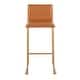 preview thumbnail 54 of 71, Silver Orchid Mara Upholstered Bar Stool - Set of 2 Camel/Gold