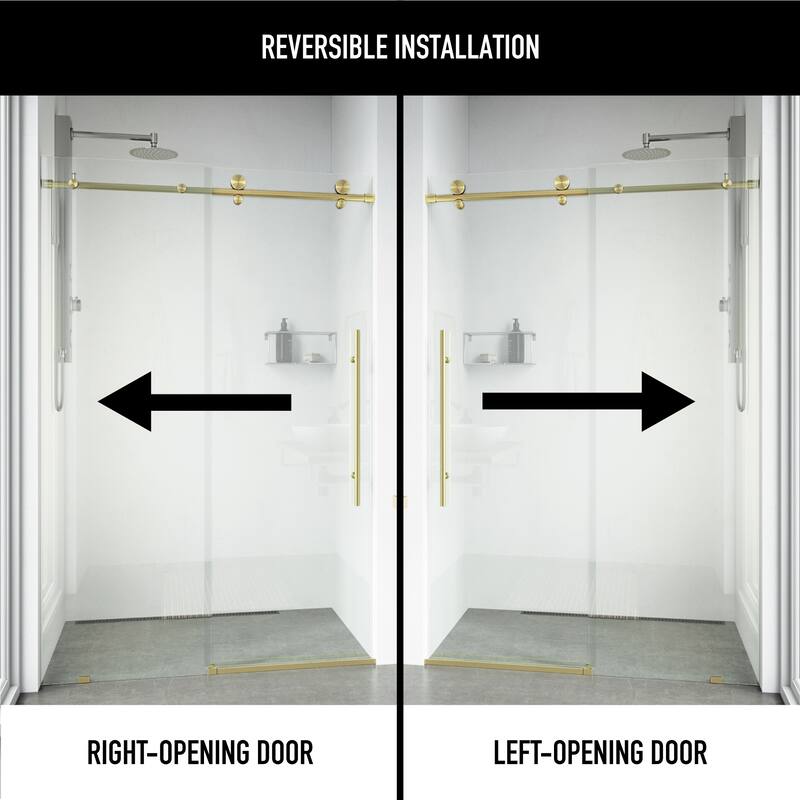 VIGO Elan E-Class Frameless Sliding Shower Door