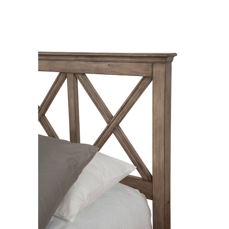 Alpine Furniture Potter French Truffle Finish Mahogany Headboard