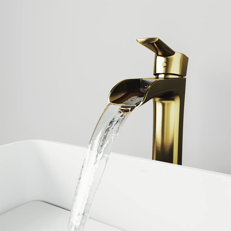 VIGO Niko 11" H Single Handle Single Hole Bathroom Vessel Faucet