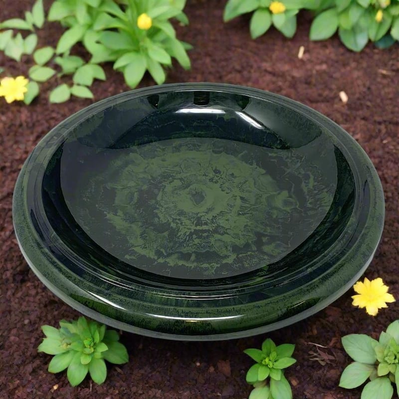 19" Dia Fiber Clay Birdbath Tops