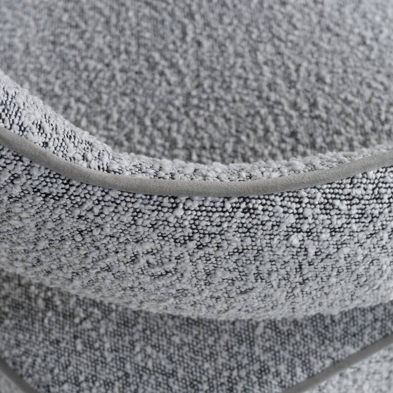 Modrest Kasem Modern Grey Fabric & Gold Dining Chair