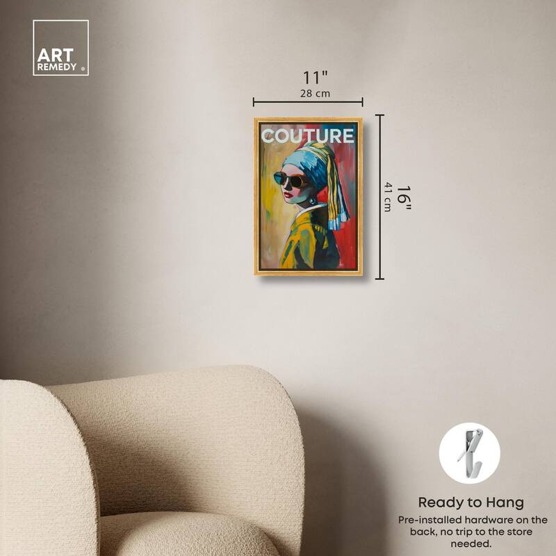 Pearl Earring Cover Canvas by Art Remedy