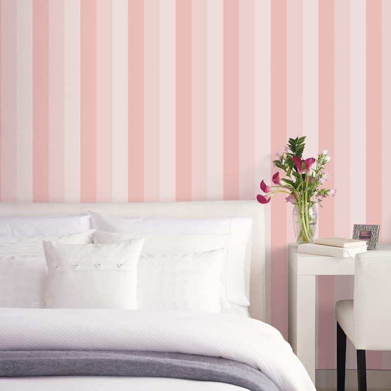 Galerie Wallcoverings Secret Garden Vertical Stripe Non-woven Matte Wallpaper Roll
