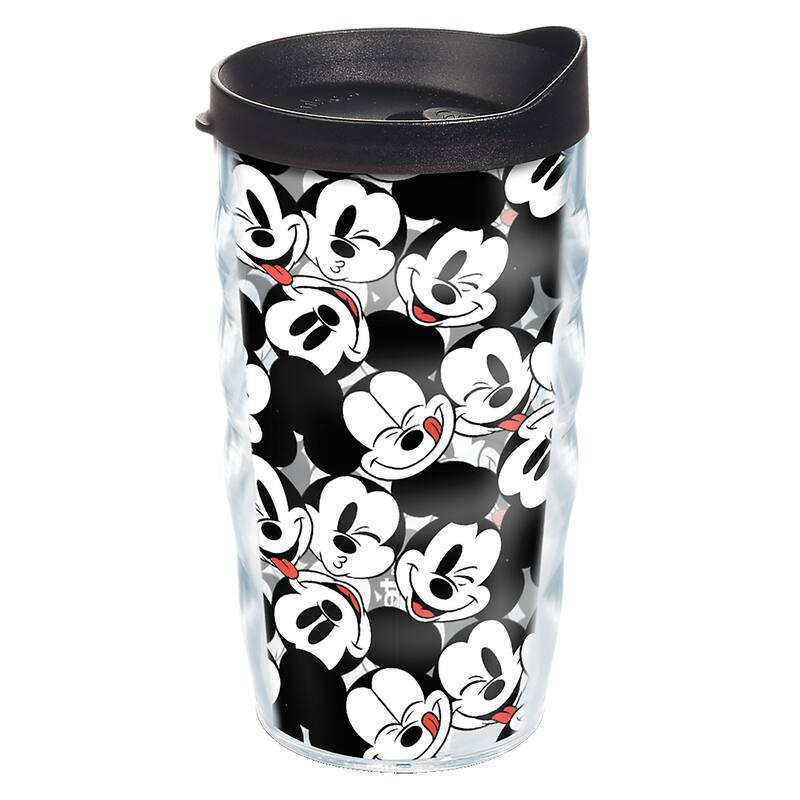 Tervis Disney - Mickey Expressions Made in USA Double Walled Insulated Travel Tumbler, Classic - 10oz Wavy - 10oz Wavy