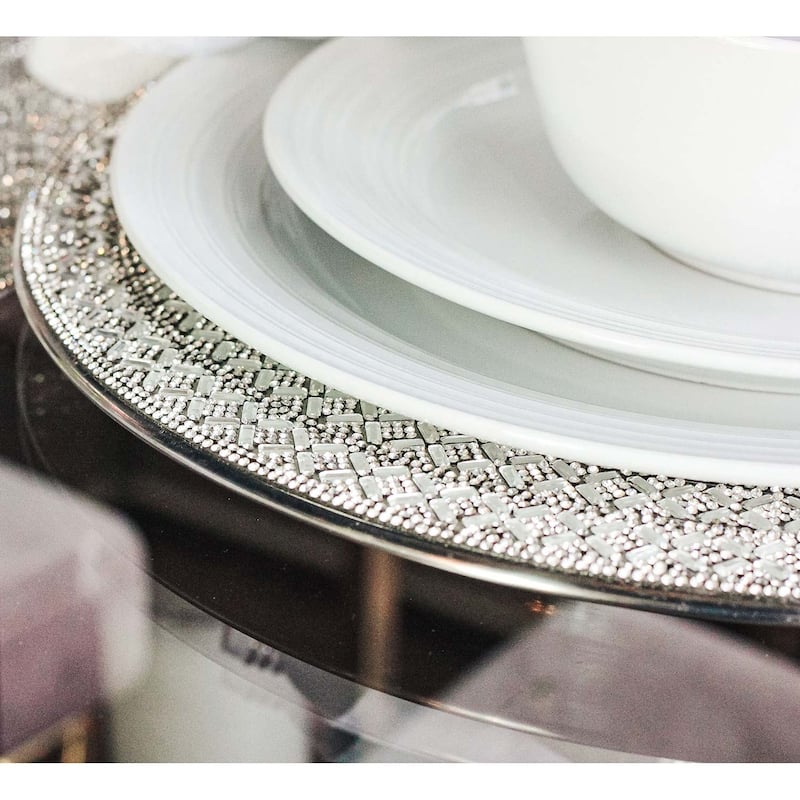 Sparkles Home Madison Avenue Rhinestone Charger Plate