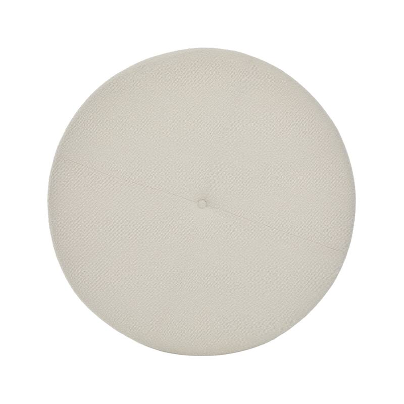 Christopher Knight Home - Monroe Modern Upholstered Ottoman/ Foot Stool with Wooden Base Round