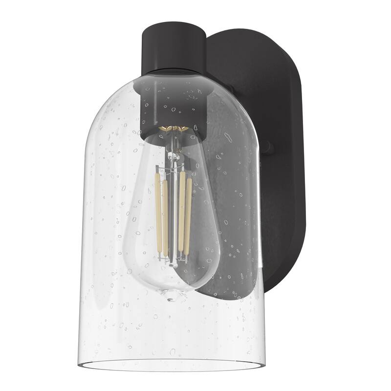Hunter Lochemeade 1 Light Wall Sconce, Damp Rated - Bathroom, Hallway, Bedroom - Modern Farmhouse, Contemporary, Industrial