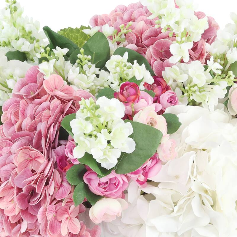 Centerpiece with Hydrangea, Lilacs and Ranunculus - 16