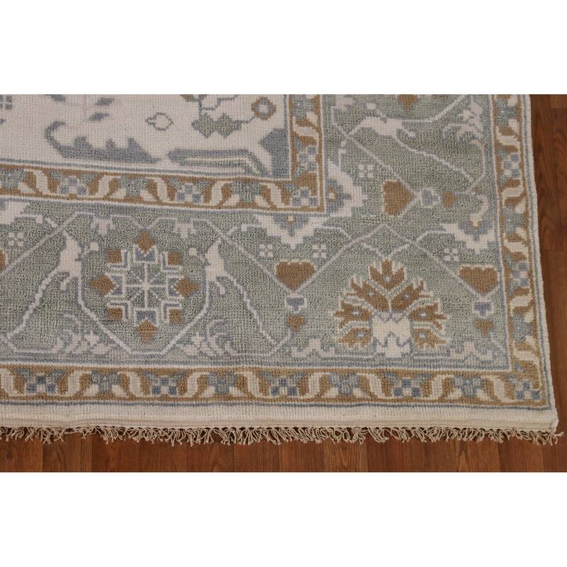 Oushak Square Area Rug Handmade Wool Carpet - 8'2"x 7'9"