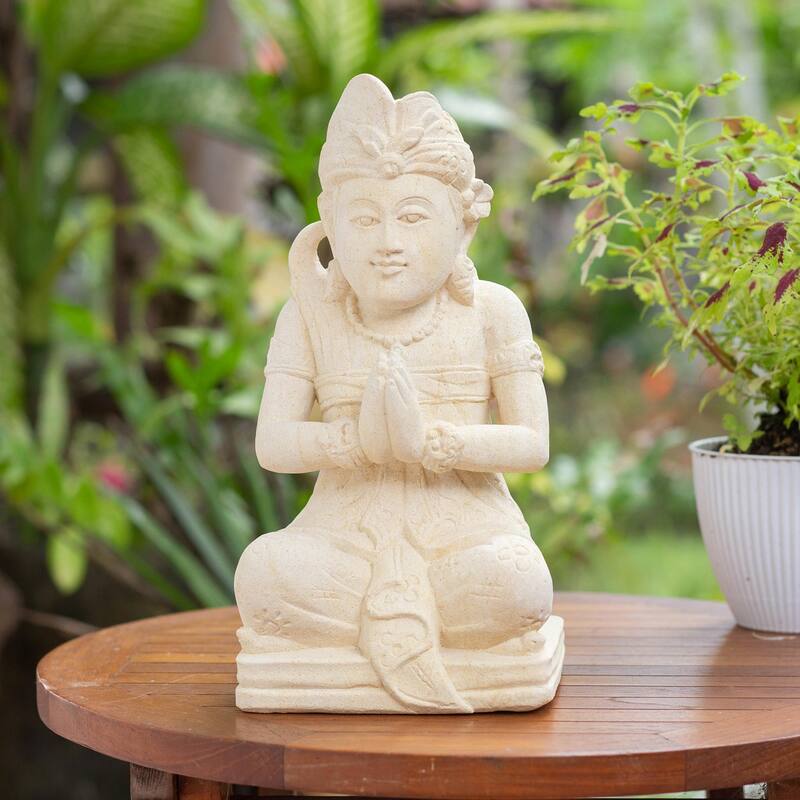 Novica Handmade Balinese Bagus Sandstone Sculpture