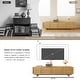 preview thumbnail 8 of 7, 78.74" Modern TV Stands,Natural Wood Texture,Media Console With 4 Cabinets, Solid Wood Veneer,Fully Assembled - 78.87"