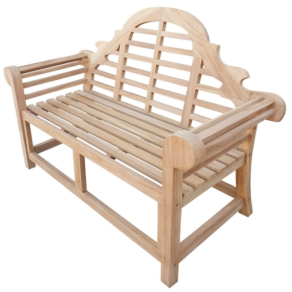 4 seater top wooden bench