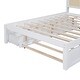 preview thumbnail 16 of 58, Versatile Pull-Out Bed,Full Size Elegant Bed Frame with Rattan Headboard and Sockets