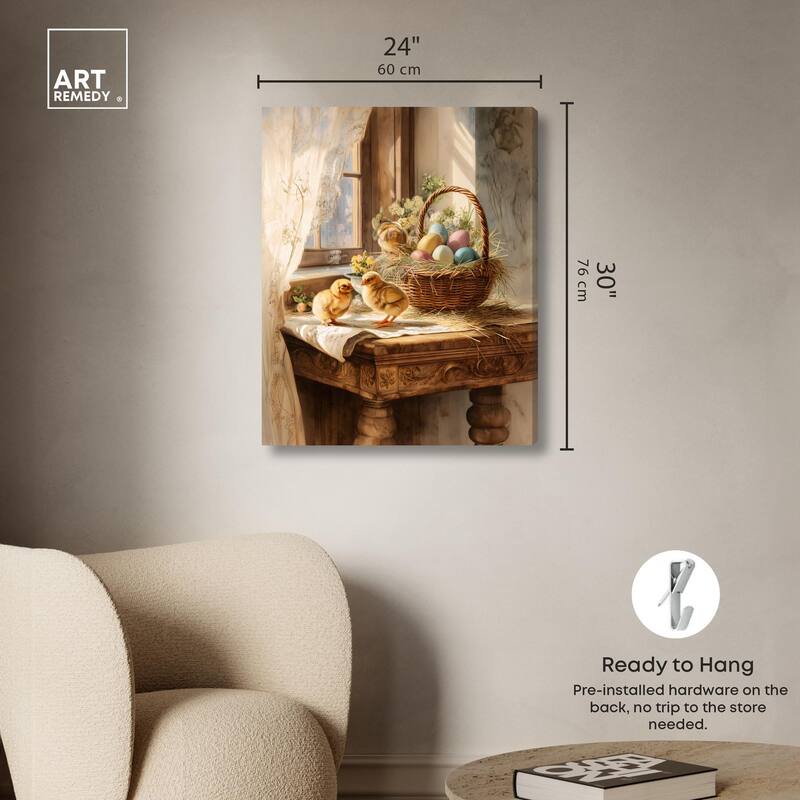 Easter Morn Canvas by Art Remedy, Gallery Wrapped