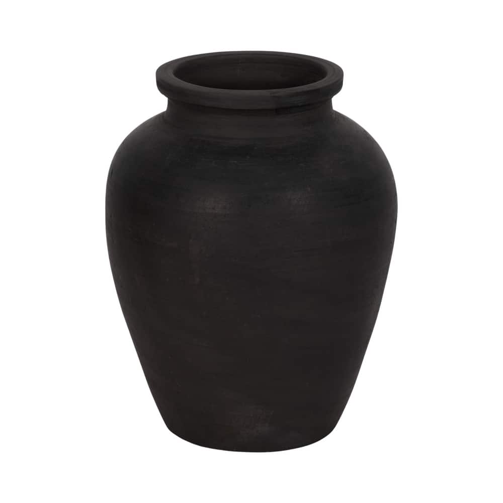 Pottery Decorative Vase Rustic Finish for Living Room or Shelf Decor