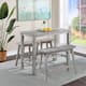 Sonoma Wood 4-piece Pub Set With Table - Storm Grey Wire-Brush