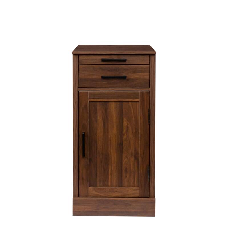 Modern Wine Bar Cabinet with Drawers and Storage Shelf for Living Room, Dining Room