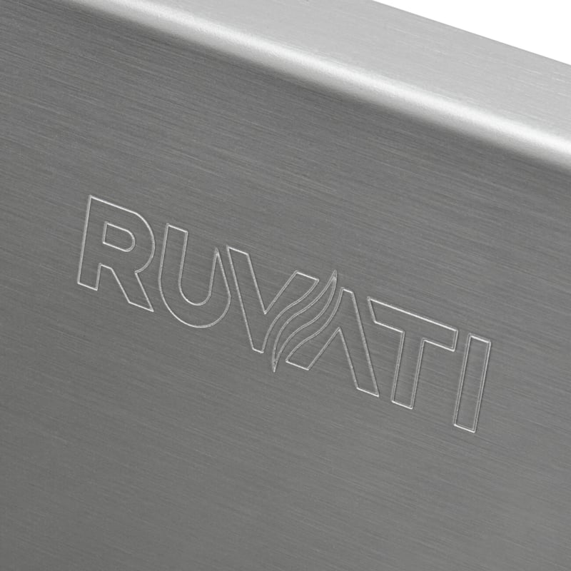 Ruvati 23 x 20 inch RV Workstation Drop-in Topmount Bar Prep Kitchen Sink 16 Gauge - RVH8203