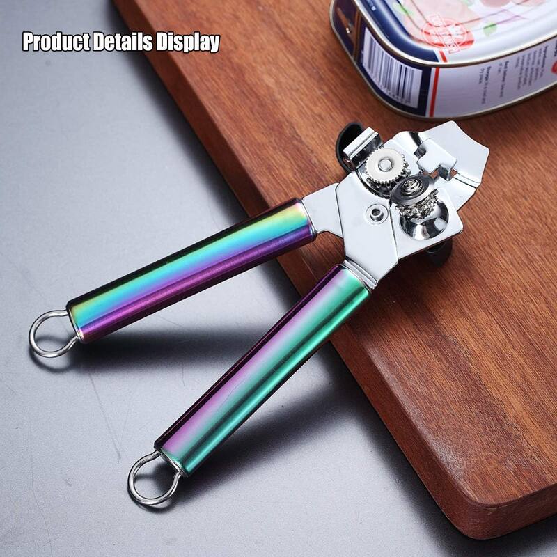 Heavy Duty Handheld Stainless Steel Can Opener - 8.66"W x 2.16"H