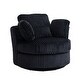 preview thumbnail 59 of 61, Oversized 360 Degreed Swivel Accent Chair Modern Soft Plush Corduroy Round Barrel Chair for Living Room Bedroom with Pillows