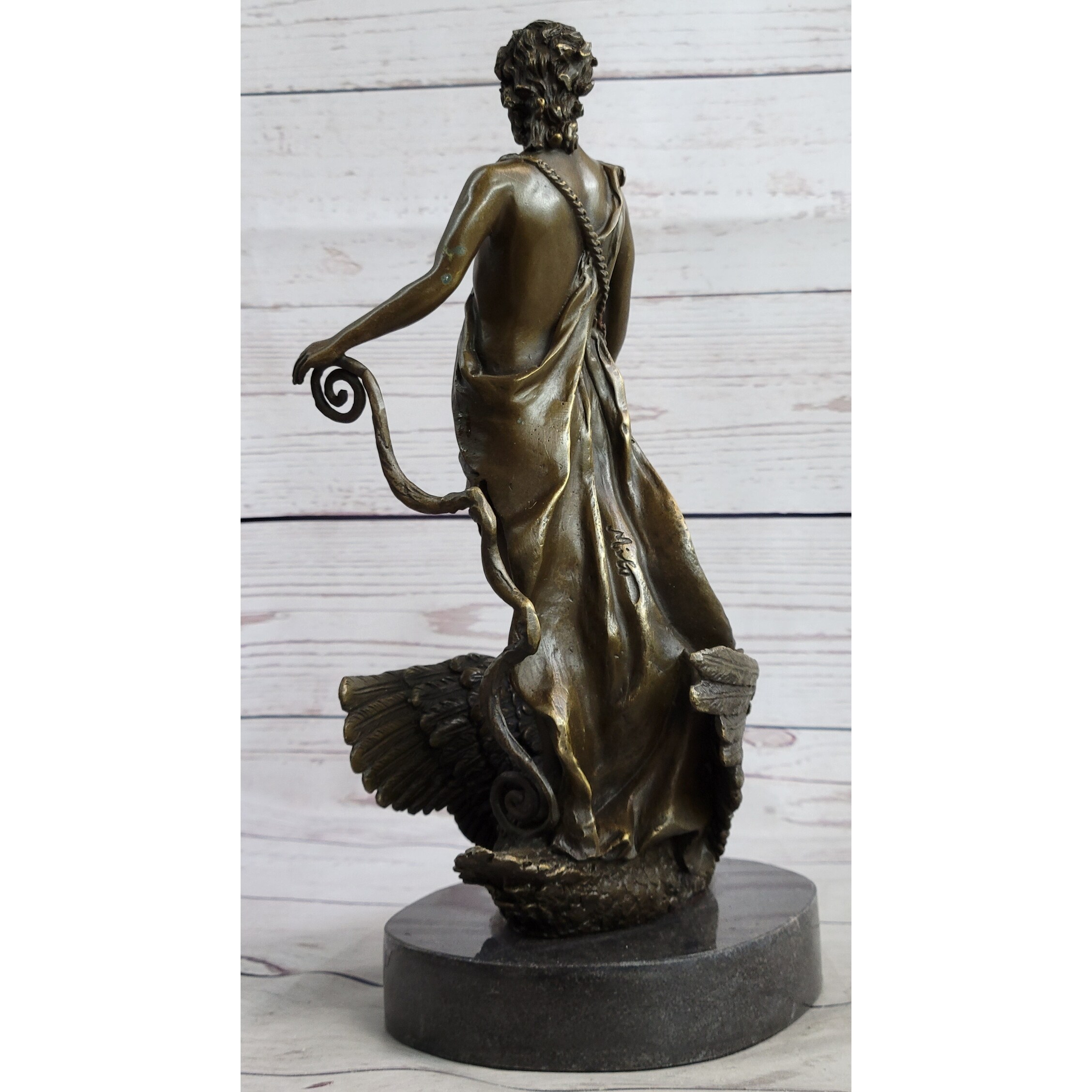 Leda Zeus Swan Greek Mythology Bronze Sculpture Statue Lost Wax