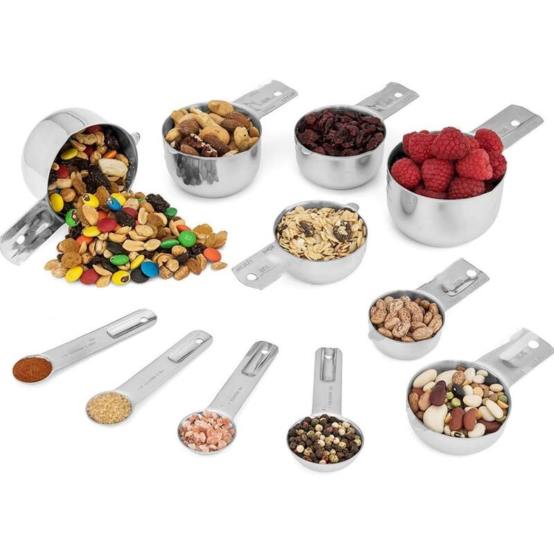 Stainless Steel Measuring Cups And Spoons Set of 13