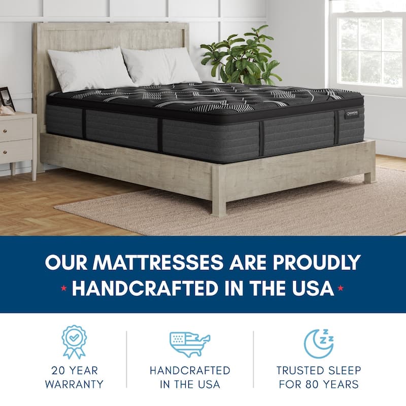 Banff Breeze, Ultra-Cool Graphite Infused Memory Foam Euro Top Hybrid Mattress, CertiPUR US and Greenguard Gold Certified