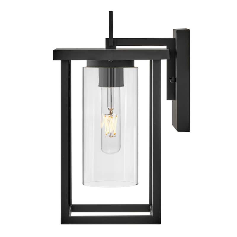 Lark 81420 Mateo 13" Tall Outdoor Wall Sconce with Clear Glass Shade
