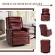 preview thumbnail 10 of 88, Echidna 29.6" Transitional Genuine Leather Swivel Rocker Nursery Chair with Nailhead Trim by HULALA HOME