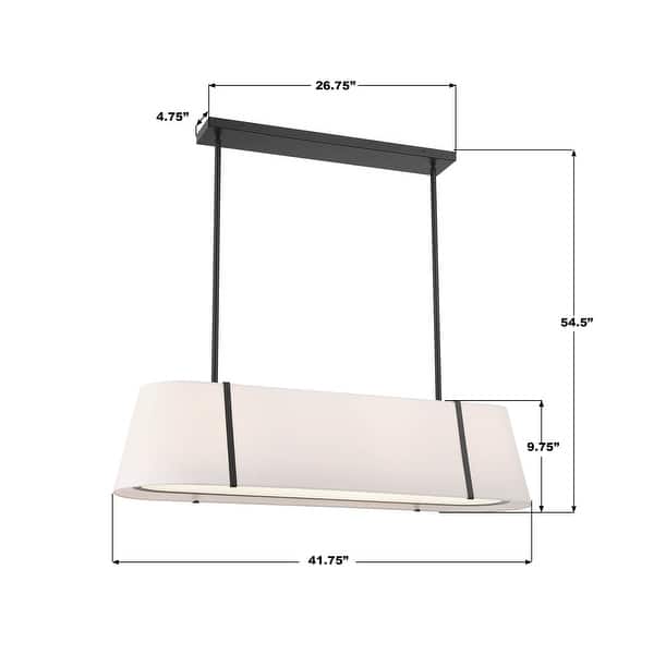 Crystorama Lighting Group FUL-917 Fulton 4 Light 42" Wide Linear