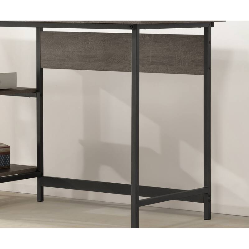 Weathered Gray Computer Desk - Grey