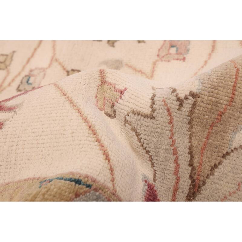 ECARPETGALLERY Hand-knotted Jules Serapi Ivory Wool Rug - 10'0 x 13'10