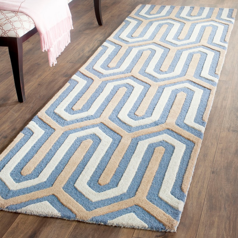 SAFAVIEH, Handmade Cambridge Faiza Modern Moroccan Wool Rug