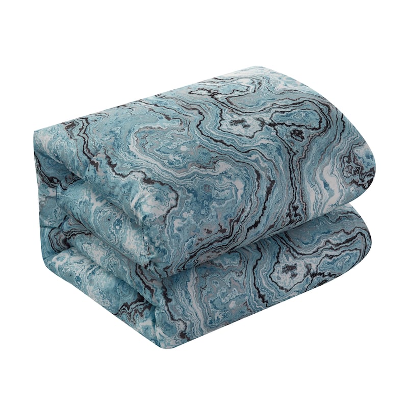 Nanshing Azure 4-Piece Abstract Blue Comforter Set