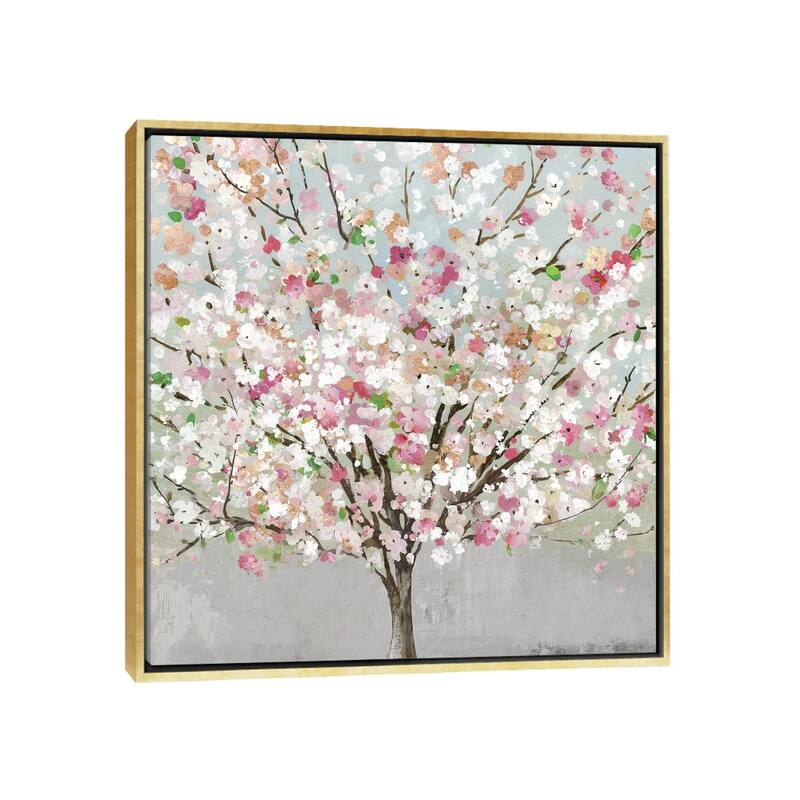 iCanvas "Spring Love" by Allison Pearce Framed Canvas Print - Gold - 12x12