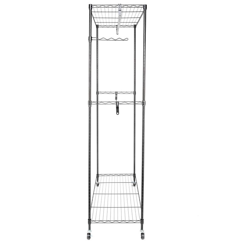 Closet Organizer Garment Rack Clothes Hanger Home Shelf