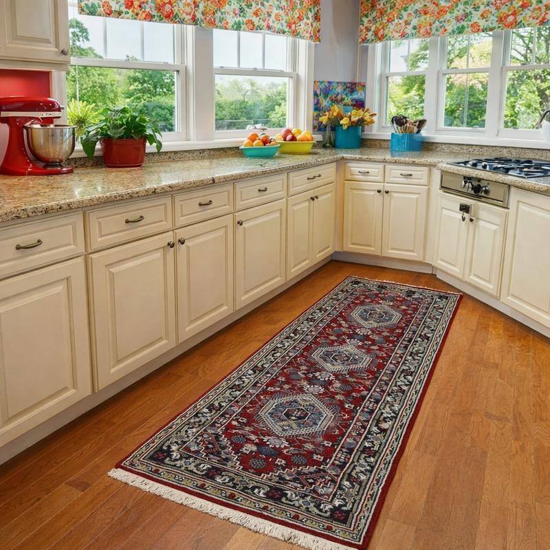 HERAT ORIENTAL Handmade Bidjar Wool Rug - 2'9x10' - 2'9 x 10'