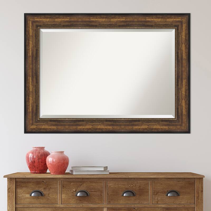 Beveled Wall Mirror - Ballroom Bronze Frame - Ballroom Bronze