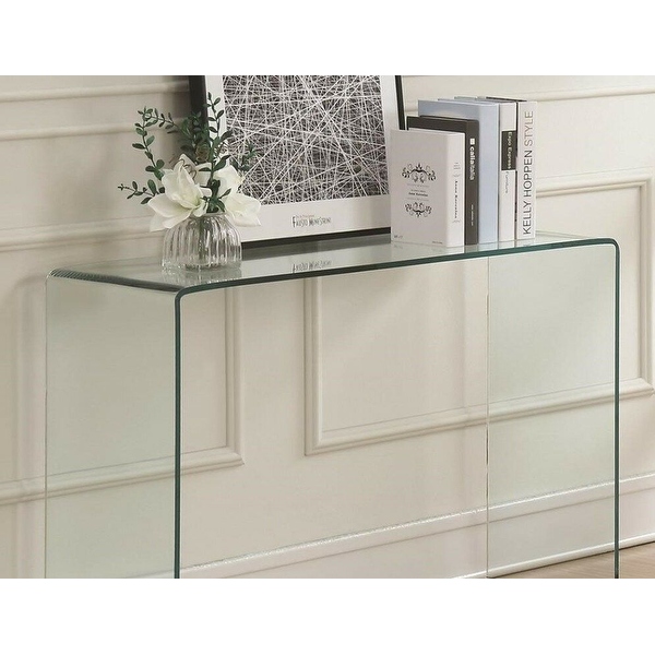 Acrylic console table shop with drawers