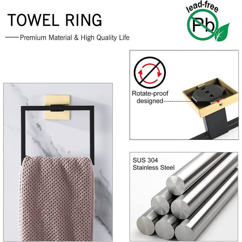 5 Pieces Bathroom Hardware Accessories Set On Sale Bed Bath