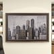 preview thumbnail 12 of 15, Grey Metal Contemporary Framed Wall Art Architecture 40 x 59 x 2