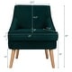preview thumbnail 26 of 34, Costway Accent Chair Velvet Upholstered Single Sofa with Rubber Wood - 27'' x 25'' x 30''