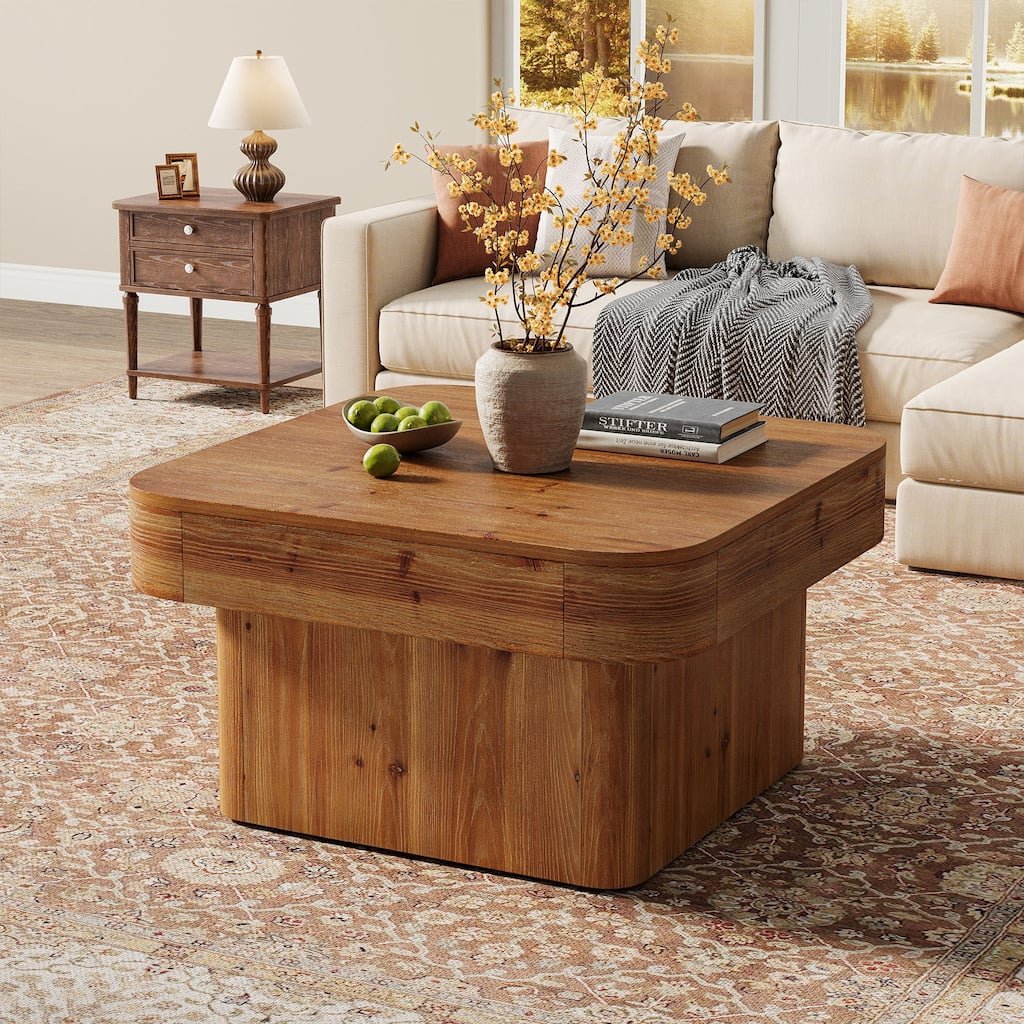 31.5'' Solid Wood Coffee Table for Living Room