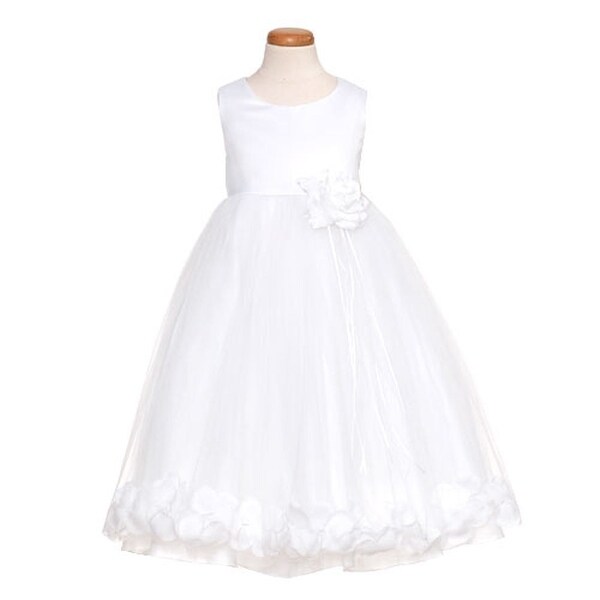 2t flower girl dress white