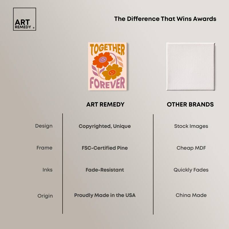 We Together Canvas by Art Remedy, Gallery Wrapped