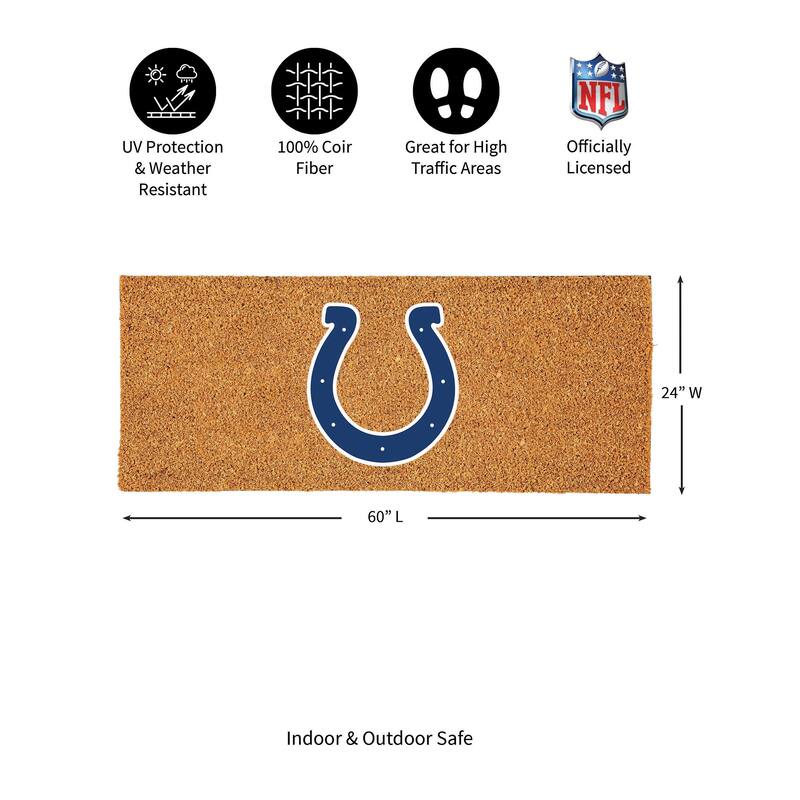 Indianapolis Colts Full Color Indoor/Outdoor Coir Mat