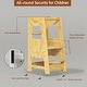 preview thumbnail 13 of 17, Toddler Standing Tower Kitchen Step Stool for Kid's Adjustable Height - 16.7" * 15.7" * 35.43"